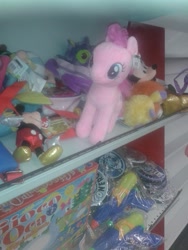 Size: 1920x2560 | Tagged: safe, pinkie pie, earth pony, pony, female, mare, pink coat, solo, toy