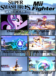 Size: 1024x1390 | Tagged: safe, artist:alphamonouryuuken, starlight glimmer, pony, my little pony: the movie, female, mare, meme, mii, mii fighters, mii gunner, smiling, solo, super smash bros., super smash bros. 4, super smash bros. ultimate