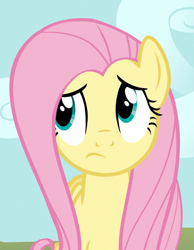 Size: 598x770 | Tagged: safe, screencap, fluttershy, pegasus, pony, female, mare, pink mane, solo, yellow coat