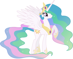 Size: 6540x5310 | Tagged: safe, artist:90sigma, princess celestia, alicorn, pony, absurd resolution, female, mare, simple background, solo, transparent background, vector