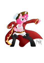 Size: 2409x3436 | Tagged: safe, artist:mandy1412, pinkie pie, anthro, belly button, front knot midriff, midriff, pirate