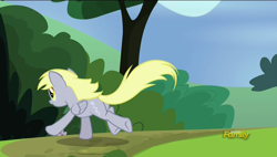 Size: 1920x1088 | Tagged: safe, screencap, derpy hooves, pegasus, pony, rock solid friendship, discovery family logo, female, mare, solo