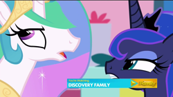 Size: 1920x1080 | Tagged: safe, screencap, princess celestia, princess luna, alicorn, pony, slice of life (episode), annoyed, argument, eyeroll, teeth, upset