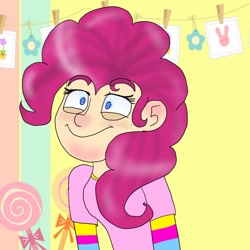 Size: 960x960 | Tagged: safe, pinkie pie, human, cute, humanized, smiling