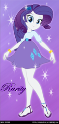 Size: 602x1252 | Tagged: safe, artist:mikedugan, rarity, equestria girls, anklet, beautiful, belt, blue eyes, bracelet, clothes, curtsey, cute, dress, feet, jewelry, legs, looking at you, nail polish, purple hair, raribetes, sandals, skirt, solo, toe ring, toenails, woman