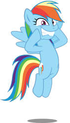 Size: 712x1250 | Tagged: safe, artist:spellboundcanvas, derpibooru import, rainbow dash, pegasus, pony, grannies gone wild, excited, lip bite, simple background, solo, teeth, transparent background, vector