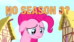 Size: 682x384 | Tagged: safe, pinkie pie, earth pony, pony, sad, solo