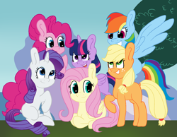 Size: 1814x1411 | Tagged: safe, artist:moonlightdisney5, derpibooru import, applejack, fluttershy, pinkie pie, rainbow dash, rarity, twilight sparkle, twilight sparkle (alicorn), alicorn, earth pony, pegasus, pony, unicorn, mane six, mane six opening poses