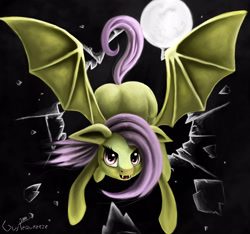 Size: 3200x3000 | Tagged: safe, artist:gusteaureeze, fluttershy, pegasus, pony, female, flutterbat, mare, solo