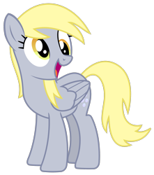 Size: 1891x2138 | Tagged: safe, artist:sketchmcreations, derpy hooves, pegasus, pony, rock solid friendship, female, happy, mare, open mouth, simple background, solo, transparent background, vector