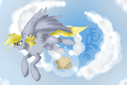 Size: 2000x1332 | Tagged: safe, artist:yuureiburu, derpy hooves, pegasus, pony, female, mare, solo