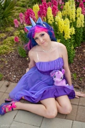 Size: 638x960 | Tagged: safe, artist:ya-chan cosplay, derpibooru import, twilight sparkle, human, cosplay, flower, irl, irl human, photo, solo