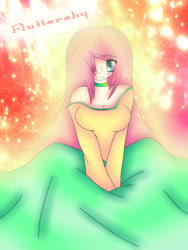 Size: 2121x2828 | Tagged: safe, artist:angel-of-7-sins, fluttershy, human, breasts, female, hootershy, humanized, solo