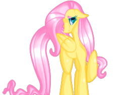 Size: 1600x1200 | Tagged: safe, artist:x-sugar-sweetfox-x, fluttershy, pegasus, pony, female, mare, pink mane, solo, yellow coat