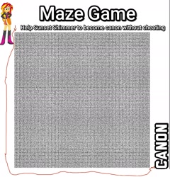 Size: 1776x1852 | Tagged: safe, sunset shimmer, equestria girls, congratulation, maze, maze game, mission accomplished, mission accomplished?, victory