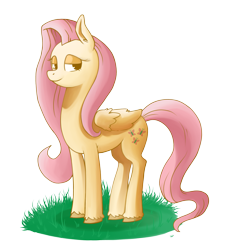 Size: 3181x3504 | Tagged: safe, artist:raph13th, fluttershy, pegasus, pony, female, mare, pink mane, solo, yellow coat