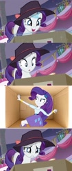 Size: 478x1135 | Tagged: safe, rarity, equestria girls, rarity investigates, exploitable meme, human ponidox, meme, rarity's package