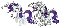 Size: 1252x577 | Tagged: safe, rarity, pony, unicorn, concept art, leak, mud, twigs