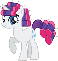 Size: 971x1027 | Tagged: safe, rarity, pony, unicorn, look before you sleep, concept art, hair curlers, leak, simple background, solo, vector