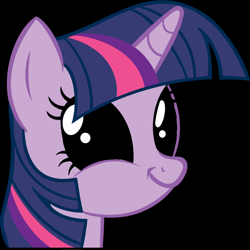 Size: 1024x1024 | Tagged: safe, derpibooru import, edit, twilight sparkle, black sclera, creepypasta, dilated pupils, solo, twiface, zalgo