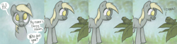 Size: 4800x1200 | Tagged: safe, artist:quintessentially-peculiar, derpy hooves, frog, pegasus, pony, absurd resolution, comic, solo, tumblr:ask little derpy