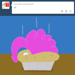 Size: 1000x1000 | Tagged: safe, pinkie pie, ask, ask doctor pinkie pie, no pony, pie, transformation, tumblr