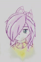 Size: 1097x1625 | Tagged: safe, artist:99liberty, fluttershy, human, humanized, sketch, solo