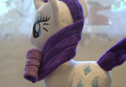 Size: 1744x1200 | Tagged: safe, artist:egalgay, rarity, irl, photo, plushie, solo