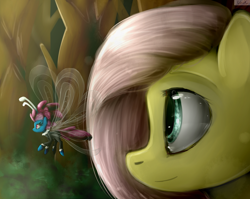 Size: 1280x1020 | Tagged: safe, artist:unilx, fluttershy, seabreeze, breezie, pegasus, pony, it ain't easy being breezies