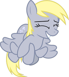 Size: 6400x7101 | Tagged: safe, artist:parclytaxel, derpy hooves, pegasus, pony, slice of life (episode), .svg available, absurd resolution, crossed hooves, cute, derpabetes, eyes closed, female, flying, grin, mare, simple background, smiling, solo, transparent background, vector
