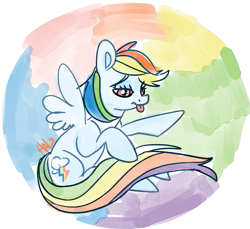 Size: 993x908 | Tagged: safe, artist:lavendire, derpibooru import, rainbow dash, pegasus, pony, colorful, single