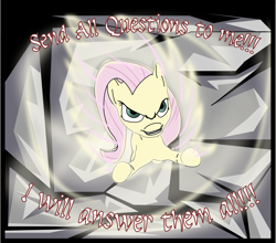 Size: 4145x3644 | Tagged: safe, artist:lightningbarer, fluttershy, pegasus, pony, ask, epic fluttershy, solo, tumblr