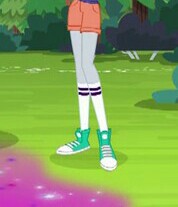 Size: 178x207 | Tagged: safe, screencap, derpy hooves, equestria girls, legend of everfree, camp everfree outfits, clothes, converse, cropped, female, legs, pictures of legs, shoes, sneakers, socks