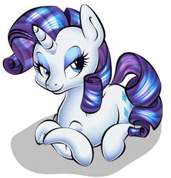 Size: 1180x1230 | Tagged: safe, artist:snowzahedghog, rarity, pony, unicorn, female, horn, mare, prone, purple mane, solo, white coat