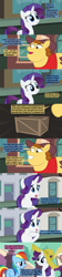 Size: 1120x5040 | Tagged: safe, artist:beavernator, rarity, pony, unicorn, made in manehattan, comic, gabe newell, gold hat, hat, loot box, team fortress 2, valve logic, worth the weight