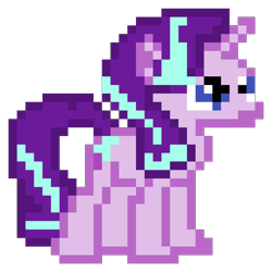 Size: 960x960 | Tagged: safe, artist:joeydr, derpibooru exclusive, starlight glimmer, pony, unicorn, female, mare, pixel art, simple background, solo, transparent background