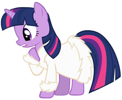 Size: 1400x1147 | Tagged: safe, artist:cloudyglow, derpibooru import, twilight sparkle, bathrobe, clothes, robe, simple background, solo, transparent background, vector