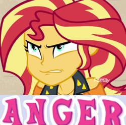 Size: 720x713 | Tagged: safe, edit, edited screencap, screencap, sunset shimmer, better together, equestria girls, forgotten friendship, caption, cropped, expand dong, exploitable meme, image macro, meme, solo