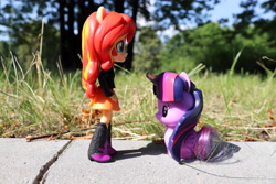 Size: 6000x4000 | Tagged: safe, artist:artofmagicpoland, sunset shimmer, twilight sparkle, twilight sparkle (alicorn), alicorn, equestria girls, cutie mark crew, doll, equestria girls minis, toy