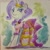 Size: 640x640 | Tagged: safe, artist:agnesgarbowska, rarity, pony, unicorn, clothes, dress, gala dress, looking at you, solo, traditional art, watercolor painting