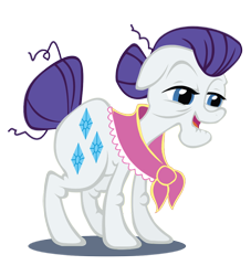 Size: 852x937 | Tagged: safe, edit, granny smith, rarity, recolor, simple background, tabitha st. germain, transparent background, vector, voice actor joke