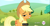 Size: 1600x830 | Tagged: safe, screencap, applejack, earth pony, pony, leap of faith, hub logo, meme, solo, the room, youtube caption