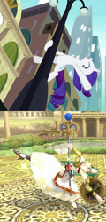 Size: 694x1440 | Tagged: safe, screencap, rarity, pony, unicorn, made in manehattan, comparison, kid icarus, palutena, super smash bros., super smash bros. 4