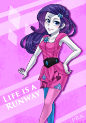 Size: 600x850 | Tagged: safe, artist:prk, rarity, equestria girls, life is a runway, rainbow rocks, clothes, nail polish, pixiv, solo