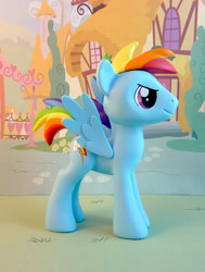 Size: 680x900 | Tagged: safe, artist:krowzivitch, derpibooru import, rainbow blitz, rainbow dash, pegasus, pony, craft, figurine, irl, photo, rule 63, sculpture, solo