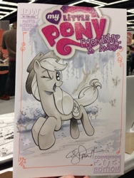 Size: 852x1136 | Tagged: safe, artist:andypriceart, applejack, earth pony, pony, female, mare, solo, traditional art