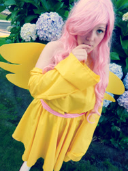 Size: 1920x2560 | Tagged: safe, artist:ladyishiaka, fluttershy, human, cosplay, irl, irl human, photo