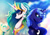 Size: 1920x1358 | Tagged: safe, artist:rariedash, princess celestia, princess luna, alicorn, pony, bedroom eyes, bust, duo, open mouth, portrait, royal sisters