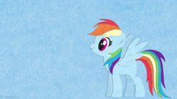 Size: 1024x576 | Tagged: safe, artist:underwoodart, derpibooru import, rainbow dash, pegasus, pony, cute, felt, spread wings