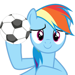 Size: 4000x4000 | Tagged: safe, artist:dashiesparkle, derpibooru import, rainbow dash, pegasus, pony, testing testing 1-2-3, absurd resolution, hoofball, simple background, solo, svg, transparent background, vector